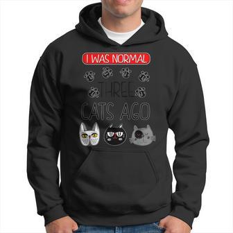 Camisa Graciosa De Gatos Yo Era Normal En Inglés Sudadera - Regaloses