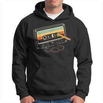 Crayon Cassette Rétro Années 80 Musique Nostalgie Sweat à capuche - Cadeauxyz