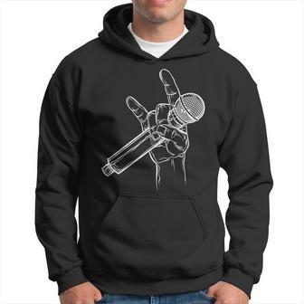 Cuernos Del Diablo Micrófono Cantante Heavy Rock Music Sudadera - Regaloses