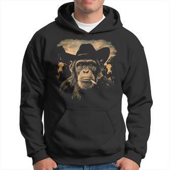 Divertido Monoaquero Fumando Cigarrillo Mono Meme Sudadera - Regaloses