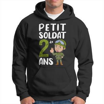 Enfant Petitoldat De 2 Ans Cadeau Anniversaire Fan Des Militaires Sweat à capuche - Cadeauxyz