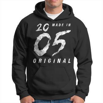 Fabriqué En 2005 Original Distressed Grunge Anniversaire 2005 Sweat à capuche - Cadeauxyz