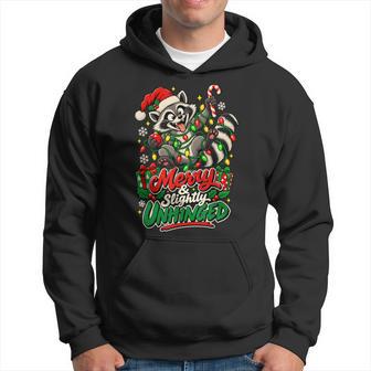 Feliz Mapache Ligeramente Desquiciado Navidadacaciones Humor Sudadera - Regaloses