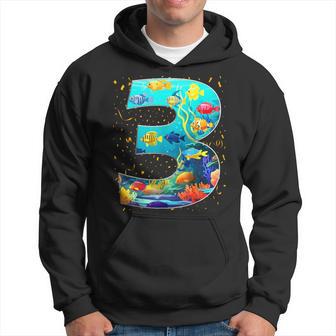 Fiesta De Cumpleaños 3 Años Acuario De Peces Marinos Cumpleaños Niño Sudadera - Regaloses