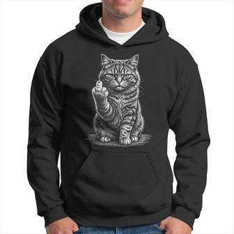Gato Tabbyarcástico Gesto Audaz Actitud Graciosa Humor In Mangas Sudadera - Regaloses