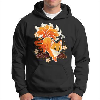 Graphique Renard Kitsune Japonais Renard À Neuf Queues Sweat à capuche - Cadeauxyz