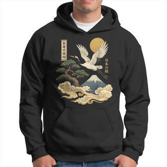Grue Japonaise Japon Fleur De Cerisier Sweat à capuche - Cadeauxyz