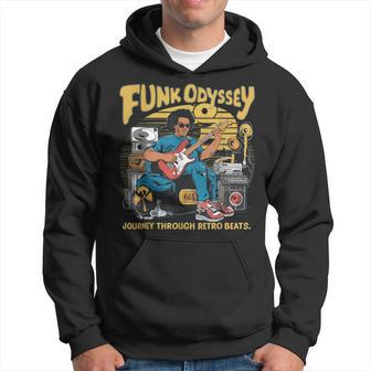 Guitare Funk Rétro Musique Lover Costume Funky Funky Sweat à capuche - Cadeauxyz