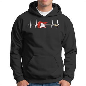 Guitarra Latido Del Corazón Músico Rockero Sudadera - Regaloses