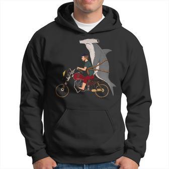 Hammerheadhark Moto Rider Redneck Hipster Biker Sweat à capuche - Cadeauxyz