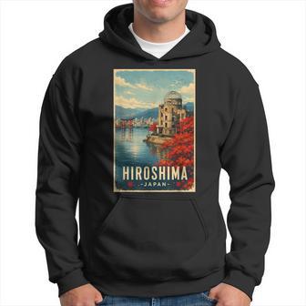 Hiroshima Japonoyage Japonais Paysage Urbainintage Sweat à capuche - Cadeauxyz