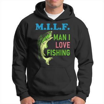 Hombre Me Encanta Pescar Milf Irónico Gracioso Pesca Meme Sudadera - Regaloses