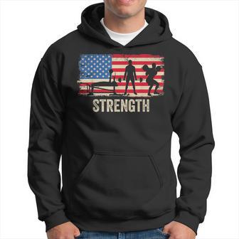 Hombre Levantador De Pesas Deportivo Americantrength Sudadera - Regaloses