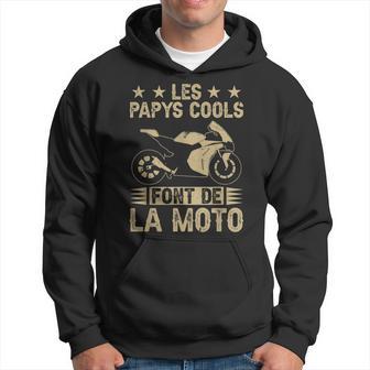 Homme Drôle Motard Les Papys Cools Font De La Moto Fête Des Pères Sweat à capuche - Cadeauxyz