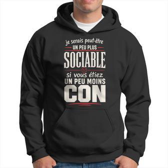 Homme Humour Travail Cadeau Original Antisocial Sweat à capuche - Cadeauxyz