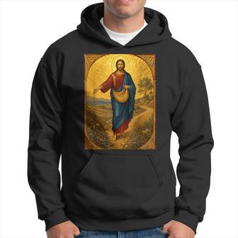 Icono Cristiano Ortodoxo De Cristo Elembrador Deemillas Sudadera - Regaloses