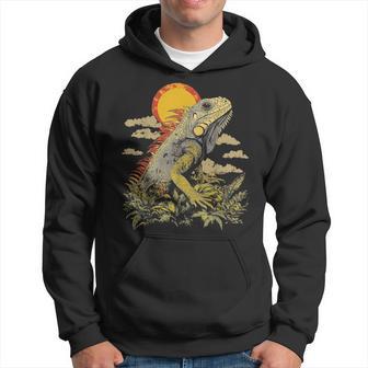 Iguane Motif Animal Illustration Iguane Sweat à capuche - Cadeauxyz