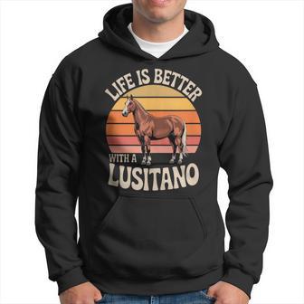 Laida Es Mejor Con Un Caballo Lusitano In Mangas Sudadera - Regaloses