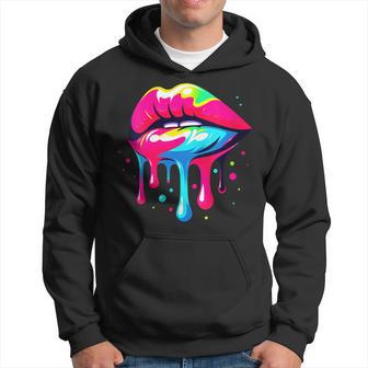 Lèvres Bouche À Baiser Costume Fête À Thème Années 90 80 Sweat à capuche - Cadeauxyz