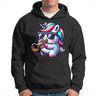 Licorne Cool Avec Trompette Sweat à capuche - Cadeauxyz