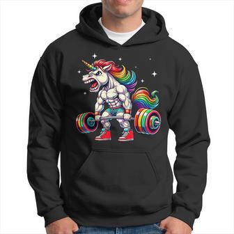 Licorne Haltérophilie Deadlift Fitness Gym Entraînement Entraînement Sweat à capuche - Cadeauxyz