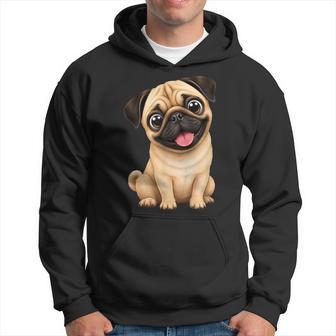 Lindo Diseño De Carlino De Dibujos Animados Amigo Leal Sudadera - Regaloses