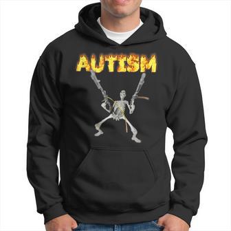 Meme Esqueleto Autismo In Mangas Sudadera - Regaloses
