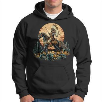 Nativo Americano Caballo Guerrero Jefe Indio Tribu India Sudadera - Regaloses