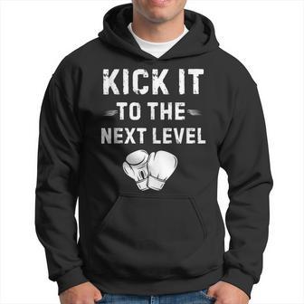Patea Aliguiente Nivel Kick Boxing Artes Marciales Pasión In Mangas Sudadera - Regaloses
