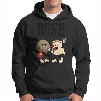 Piedra De Rock And Roll Y Papel Higiénico Músico Divertido Sudadera - Regaloses