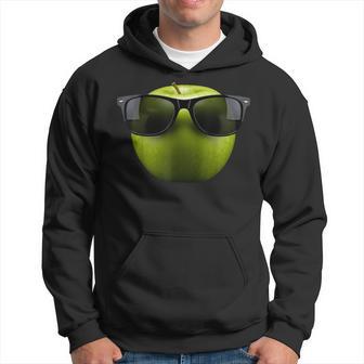 Pomme Cool Portant Des Lunettes Deoleil Drôle Fruits Sweat à capuche - Cadeauxyz