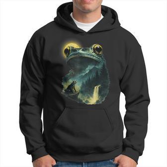 Rana Aullando A La Luna Las Ranas Aullan En El Meme De La Parodia De La Luna Sudadera - Regaloses