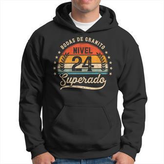 Regalo 24 Aniversario De Bodas De Granito Nivel 24Uperado Sudadera - Regaloses