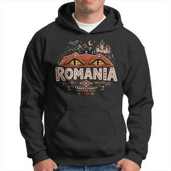 Regalo De Recuerdo Deiaje De Rumania Dibujado A Mano Sudadera - Regaloses