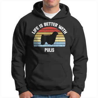 Retro Puli Hund Geschenk Kapuzenpullover - Geschenkecke