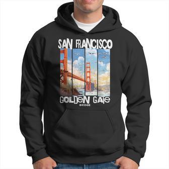 San Francisco Golden Gate Bridge Ca Cielo Azul Iconic Fog City Sudadera - Regaloses