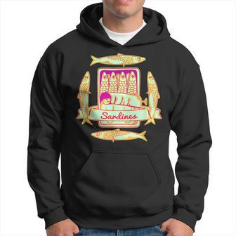 Sardinen In Einer Dose Retro Fischdose Kapuzenpullover - Geschenkecke