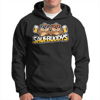Saufbuddyaufbuddysaufen Bier Alkohol Party Bieber Kapuzenpullover - Geschenkecke
