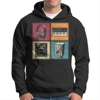 Sintetizador Modular Analógico Techno Auriculares Dj Músico Sudadera - Regaloses