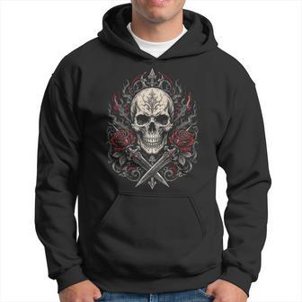 Skull Graphickeleton Biker Punk Rock Gothic Mens Sudadera - Regaloses