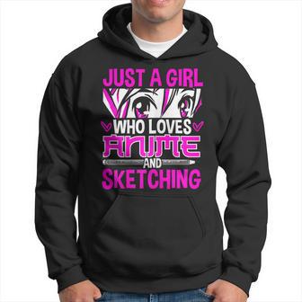 Solo Una Chica Que Ama El Anime Y El Bosquejo Sudadera - Regaloses
