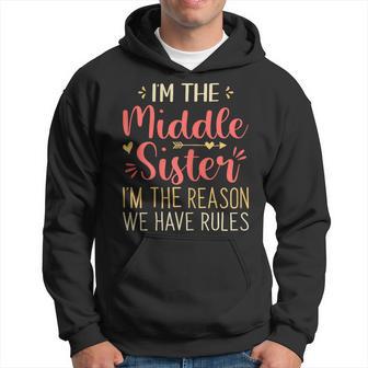 Soy La Hermana Media Bromea Divertida Hermana Media De Hermano Sudadera - Regaloses