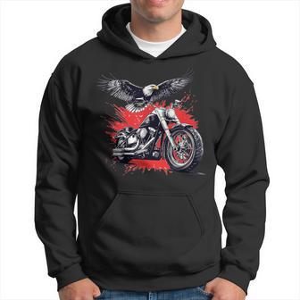 Superbe Costume De Moto D'aigle Pour Les Fans De Motards Et D'aigles Sweat à capuche - Cadeauxyz