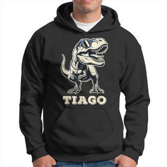 Tiago Cadeau Prénom Personnalisé Garçon Dinosaure Sweat à capuche - Cadeauxyz