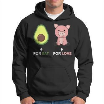 Vegan Animal Ami Mangez Des Porcs D'amour Avocat Sweat à capuche - Cadeauxyz
