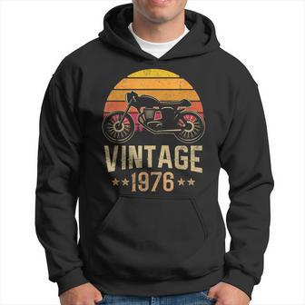 Vintage 1976 Retro Cafe Racer Moto 45E Anniversaire Sweat à capuche - Cadeauxyz