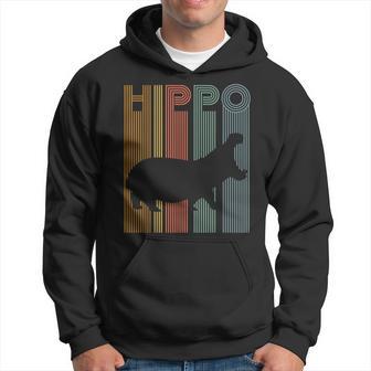 Vintage Hippo Retro Hippo Damen Herren Kinder Kapuzenpullover - Geschenkecke