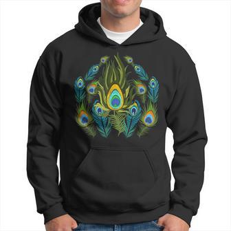 Zoo Animal Plumes De Paon Oiseau Ornemental Paon Sweat à capuche - Cadeauxyz
