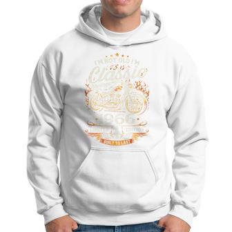 60 Ans Anniversaire Homme Moto Motard Biker 1966 Haut De Gamme Sweat à capuche - Cadeauxyz