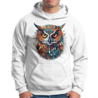 Búho Arte Amantes De Los Animales Arte De Aves Búho Animal Sudadera - Regaloses